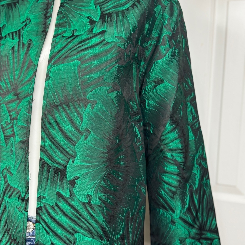 Caroline rose Elegant Green embroidered Women's Jacket K-31 - Picture 5 of 14